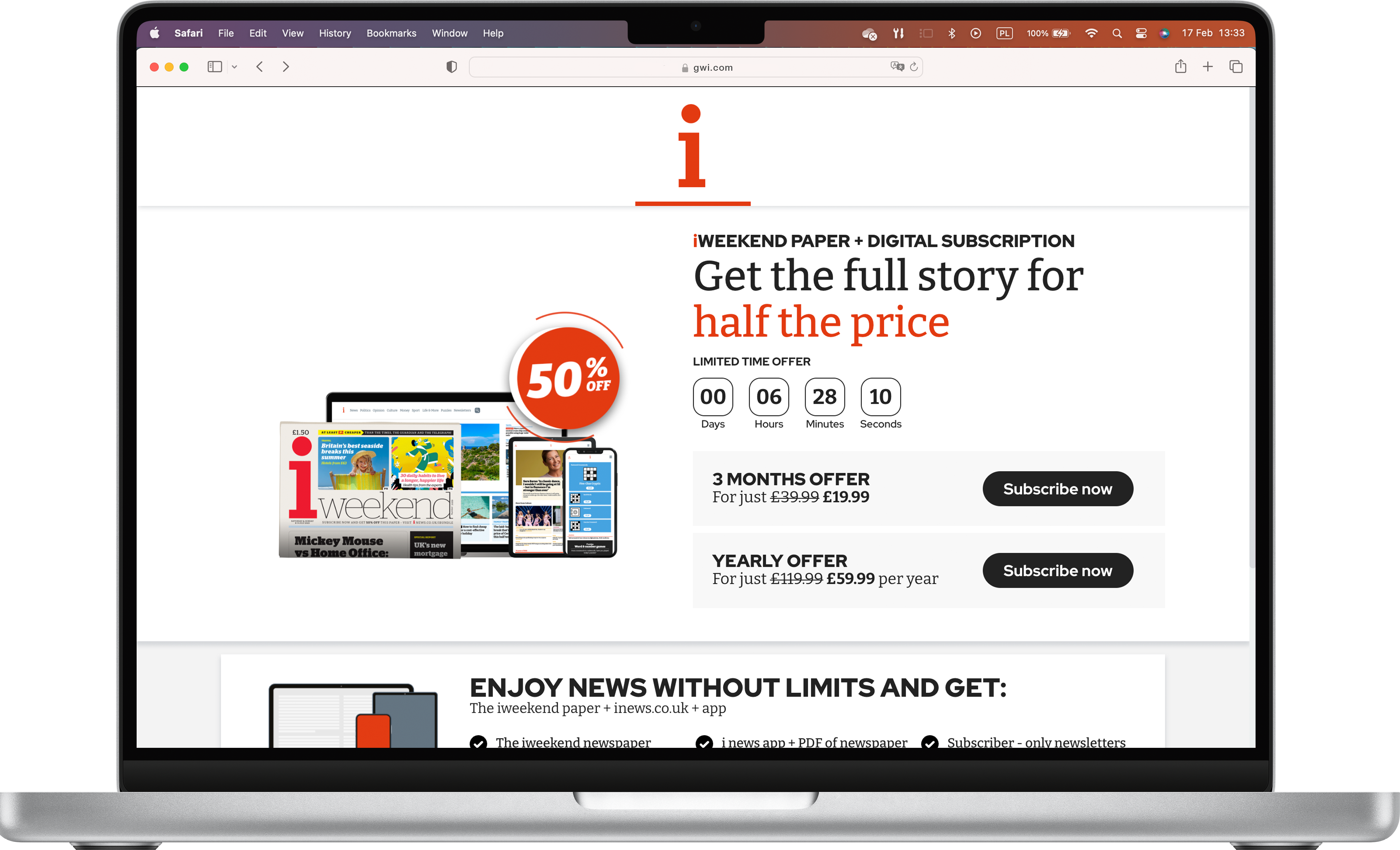 iNews Subscription Module